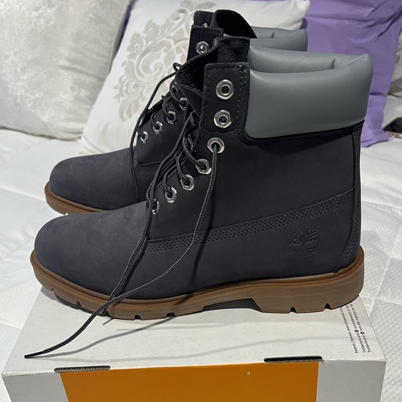 Timberland Black and Gray Men's Boots